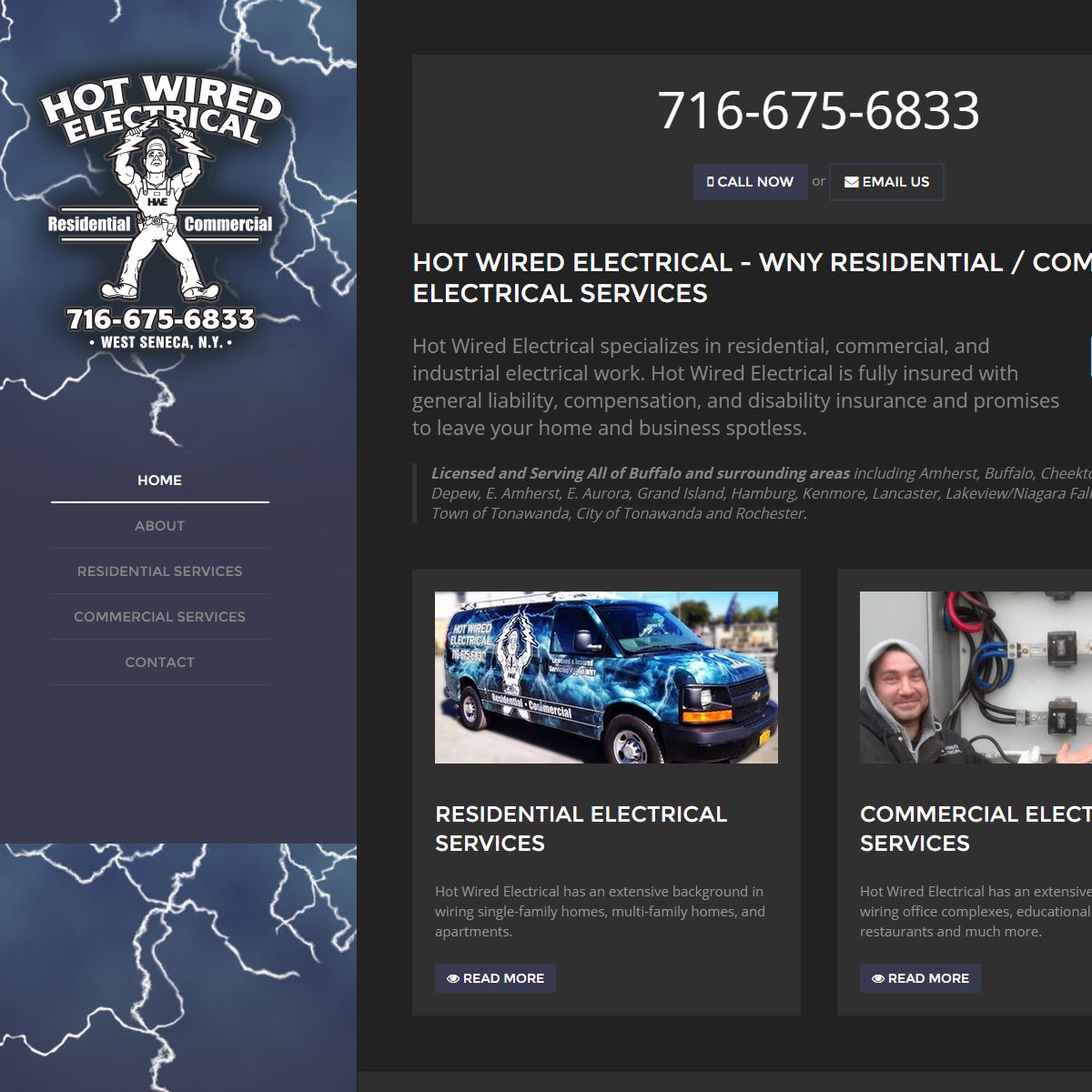 Electrical Contractor Buffalo Website Design